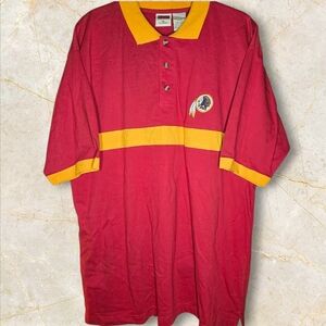 Vintage Iron Knights Athletics Washington Redskins Polo Shirt-Mens XL-Commanders